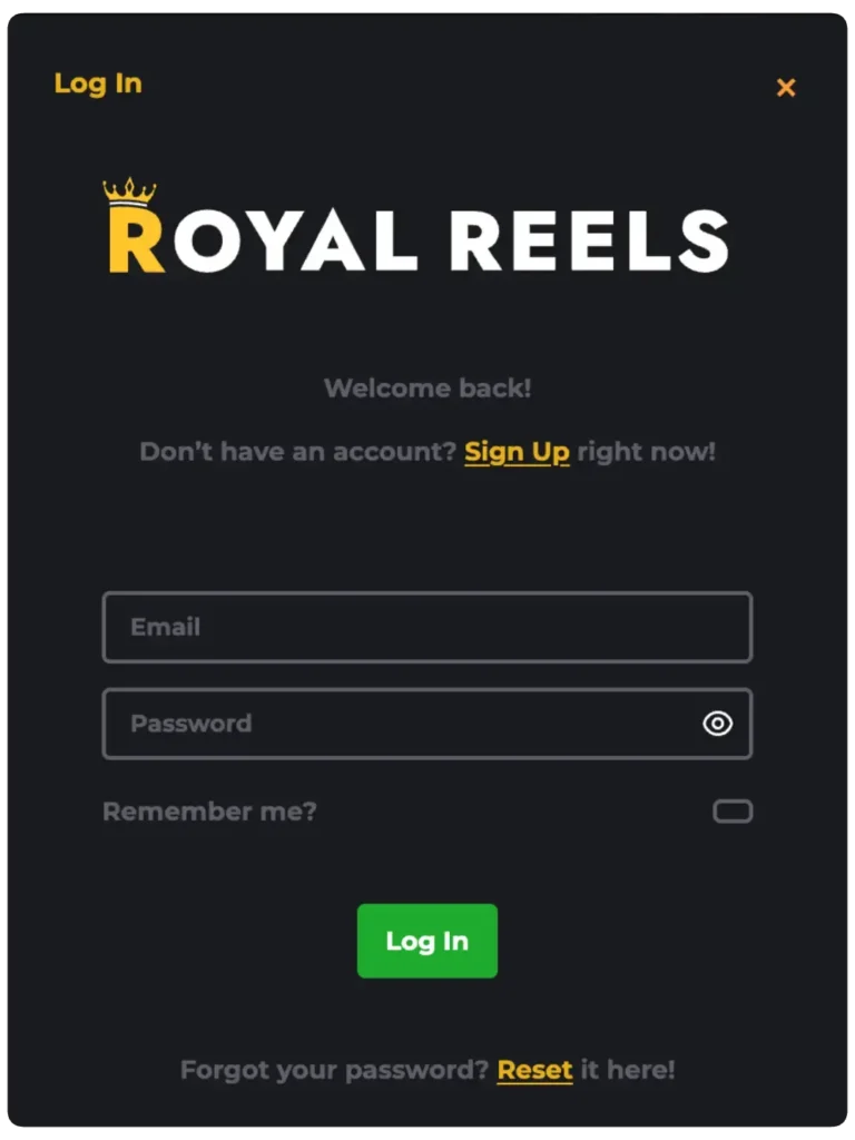royal reels casino login